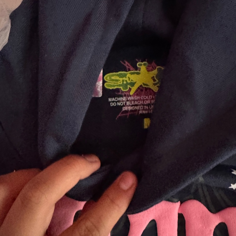 Sp5der Alanta Hoodie Navy Blue